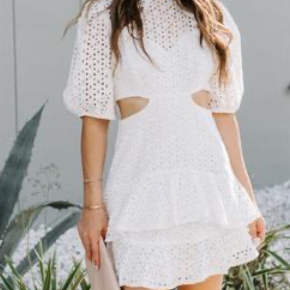 Summer cotton eyelet dress! Never worn